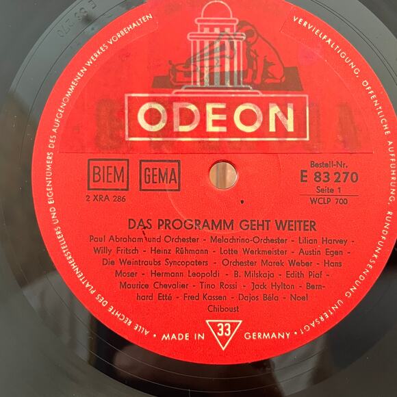 Das Programm Geht Weiter Vinyl LP 1965 Odeon E 83 270 - Picture 4 of 9
